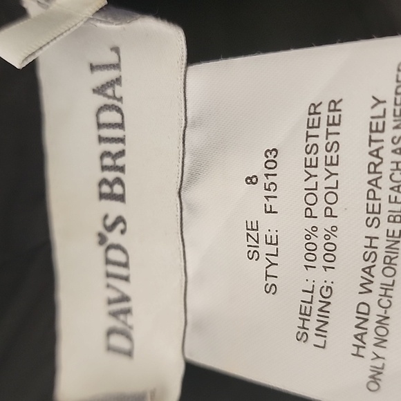 David's Bridal Black Strapless Dress - Picture 3 of 4